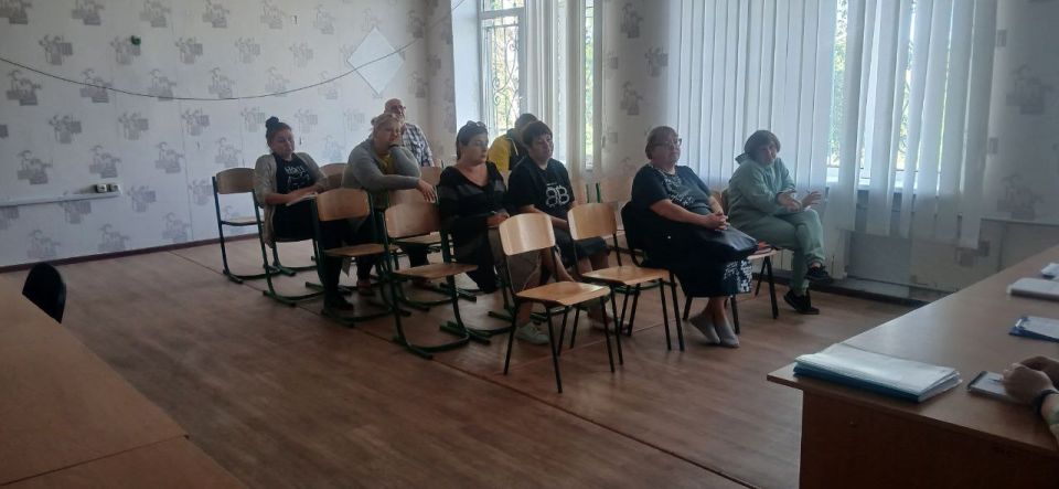 26 августа 2025 года прошла встреча с заведующей Степнянским территориальным сектором департамента по развитию территорий администрации Волновахского муниципального округа Татьяной Барановской в ГБОУ «Степнянская школа... 26 августа 2025 года прошла встреча с заведующей Степнянским территориальным сектором департамента по развитию территорий администрации Волновахского муниципального округа Татьяной Барановской в ГБОУ «Степнянская школа...