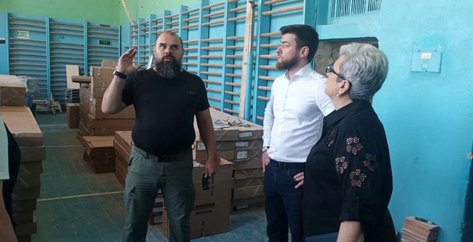 Олег Трофимов: В Старобешевском районе проводится масштабный капитальный ремонт Новокатериновской школы Олег Трофимов: В Старобешевском районе проводится масштабный капитальный ремонт Новокатериновской школы