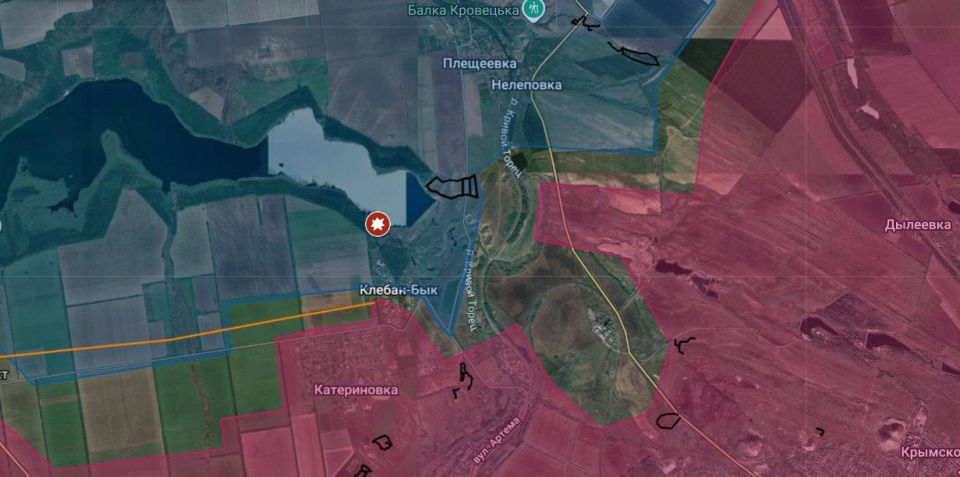 Разгром склада боеприпасов ВСУ под Клебан-Быком Разгром склада боеприпасов ВСУ под Клебан-Быком