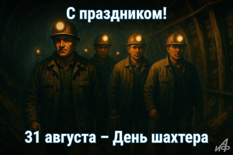 31 августа в России отмечают День шахтёра 31 августа в России отмечают День шахтёра