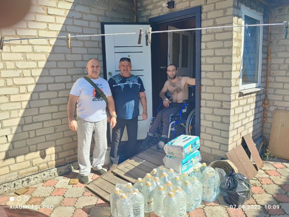 Дмитрий Огилец: 7 сентября ограниченный контингент Макеевской городской организации РСВА и СВО в составе председатель городской организации Семёнов Р.Г, а также члены правления Масляков В.В. и Галушка О.В. проведали по месту... Дмитрий Огилец: 7 сентября ограниченный контингент Макеевской городской организации РСВА и СВО в составе председатель городской организации Семёнов Р.Г, а также члены правления Масляков В.В. и Галушка О.В. проведали по месту...