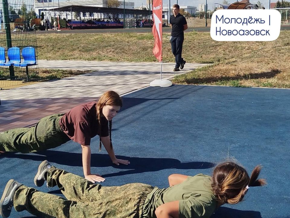 Первое место у Новоазовской команды Юнармии Первое место у Новоазовской команды Юнармии