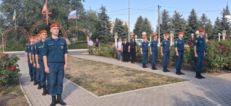 В селе Урзуф почтили память героев, освободивших Донбасс В селе Урзуф почтили память героев, освободивших Донбасс