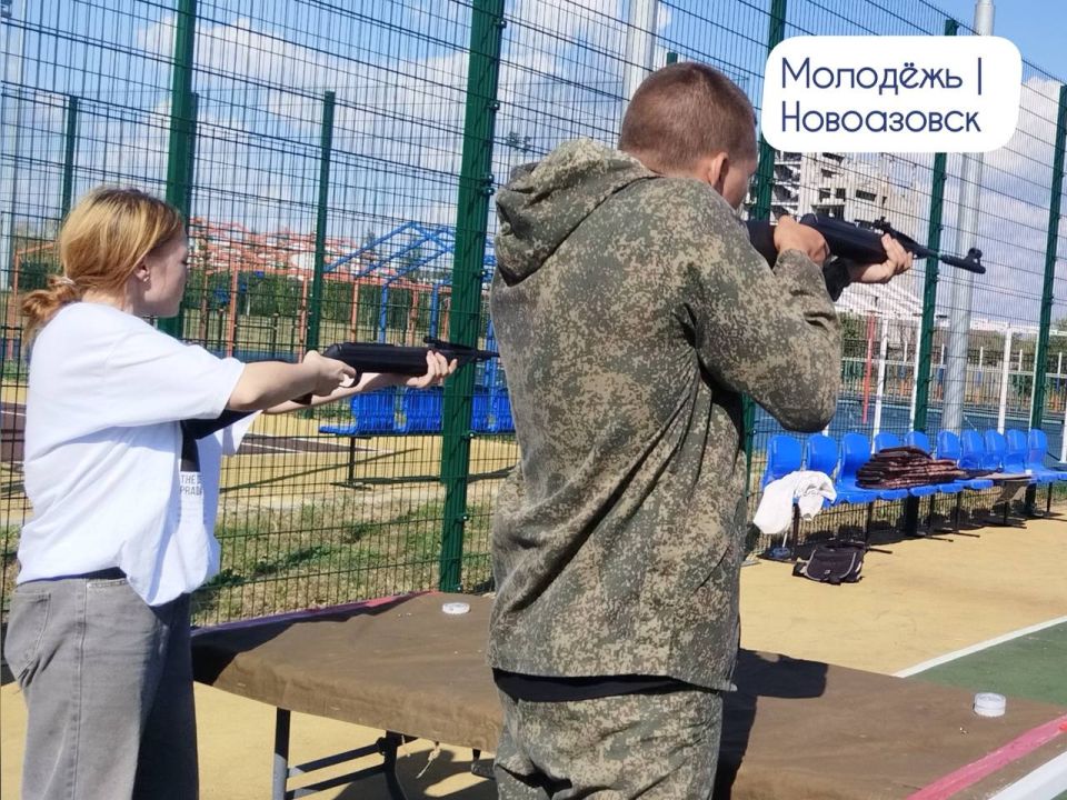 Первое место у Новоазовской команды Юнармии Первое место у Новоазовской команды Юнармии