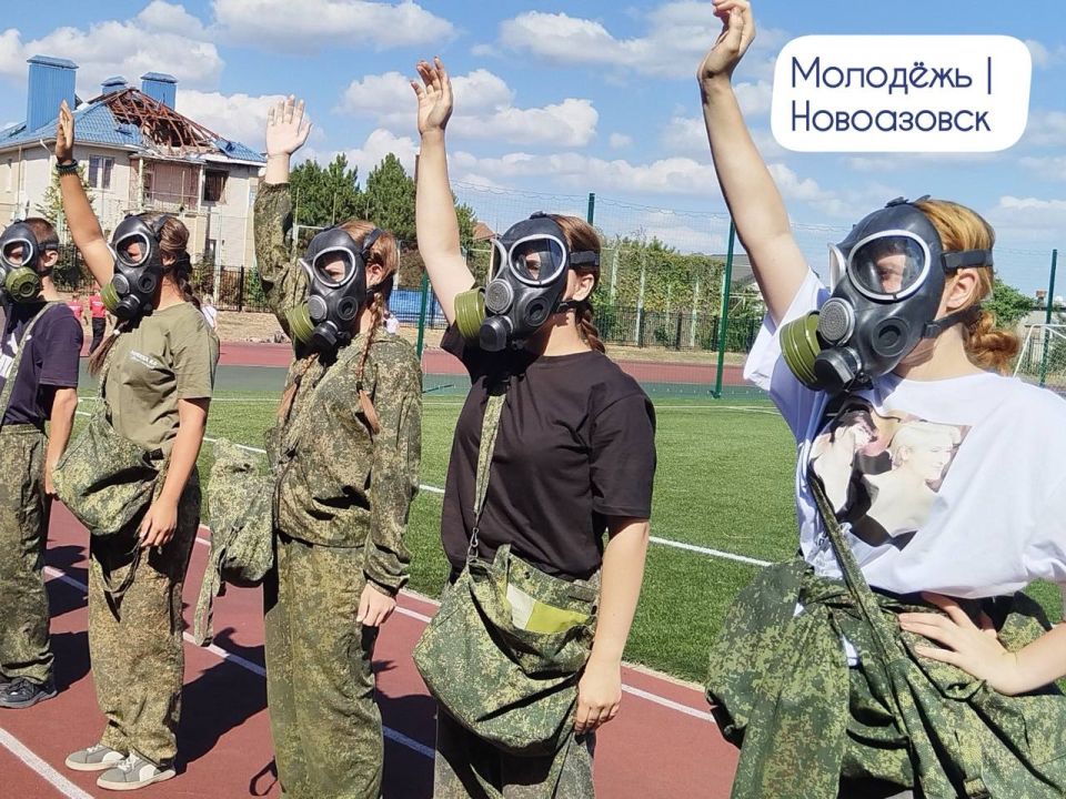 Первое место у Новоазовской команды Юнармии Первое место у Новоазовской команды Юнармии