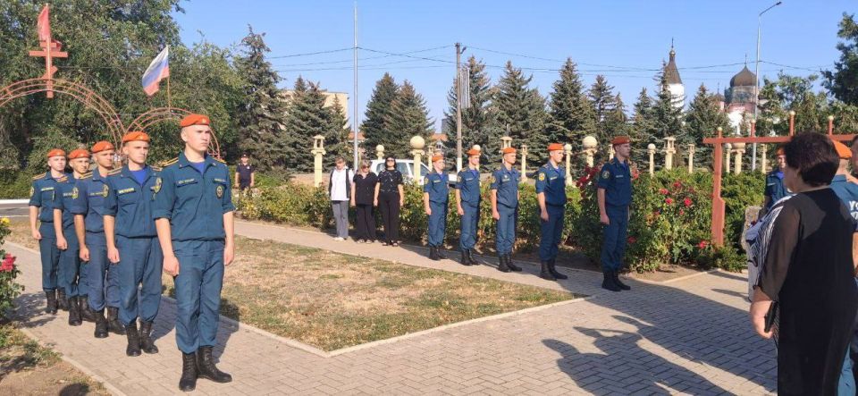В селе Урзуф почтили память героев, освободивших Донбасс В селе Урзуф почтили память героев, освободивших Донбасс