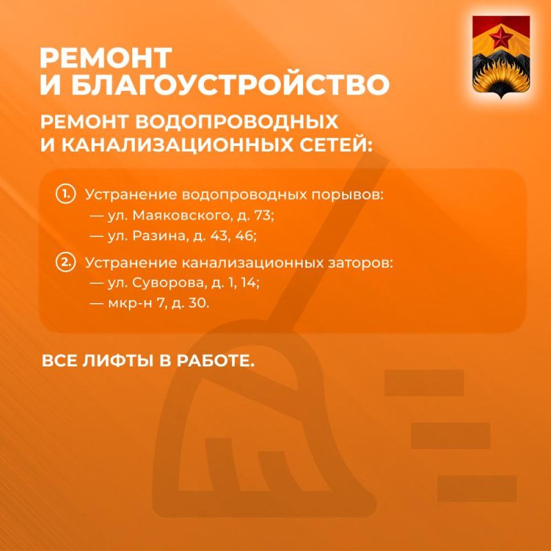 Александр Шатов: Сводка ЖКХ (ремонт и благоустройство) в Шахтерске на 09 сентября 2025 Александр Шатов: Сводка ЖКХ (ремонт и благоустройство) в Шахтерске на 09 сентября 2025