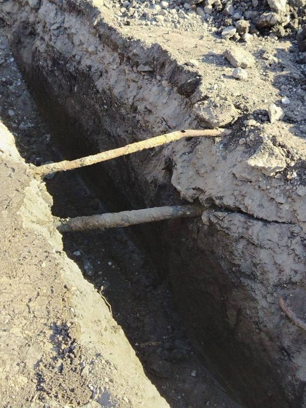Бригада Нижегородской области провела шурфовку сетей в Харцызске Бригада Нижегородской области провела шурфовку сетей в Харцызске