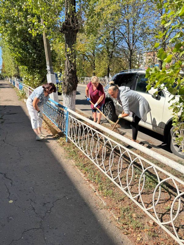 По инициативе Главы Донецкой Народной Республики Дениса Пушилина в Мангуше провели субботник По инициативе Главы Донецкой Народной Республики Дениса Пушилина в Мангуше провели субботник