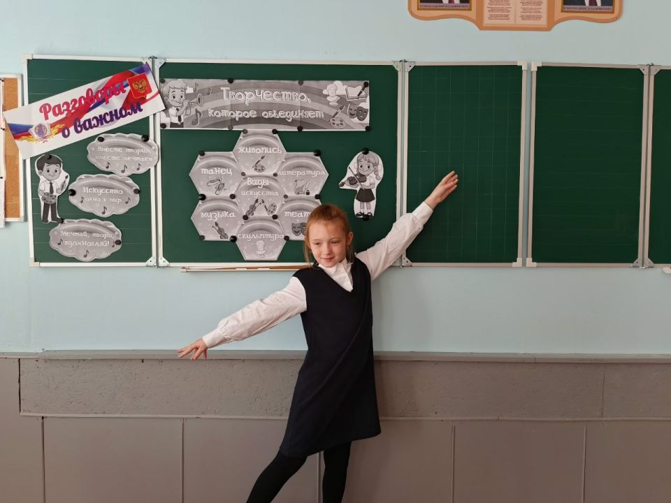 В школе Ждановки «Разговоры о важном» посвятили творчеству В школе Ждановки «Разговоры о важном» посвятили творчеству