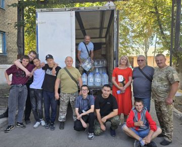 #Комитет_по_поддержке_участников_СВО и Донецкая республиканская организация «Российский союз ветеранов Афганистана и специальных военных операций» осуществили доставку питьевой воды детям-сиротам из числа учащихся Донецкого...