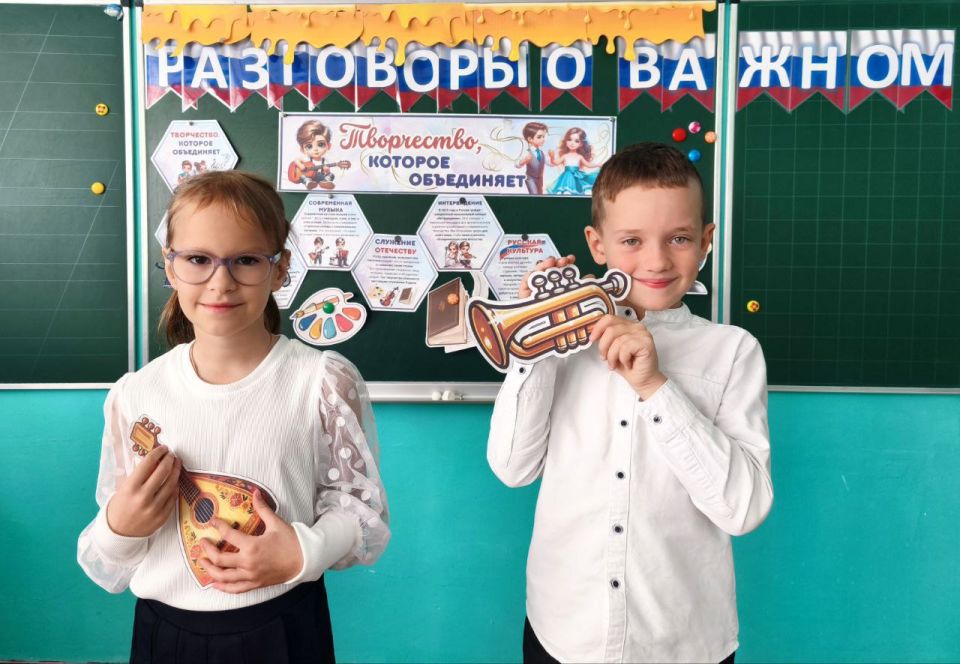 Олег Трофимов: В образовательных учреждениях ДНР прошли «Разговоры о важном» на тему объединяющей силы творчества Олег Трофимов: В образовательных учреждениях ДНР прошли «Разговоры о важном» на тему объединяющей силы творчества