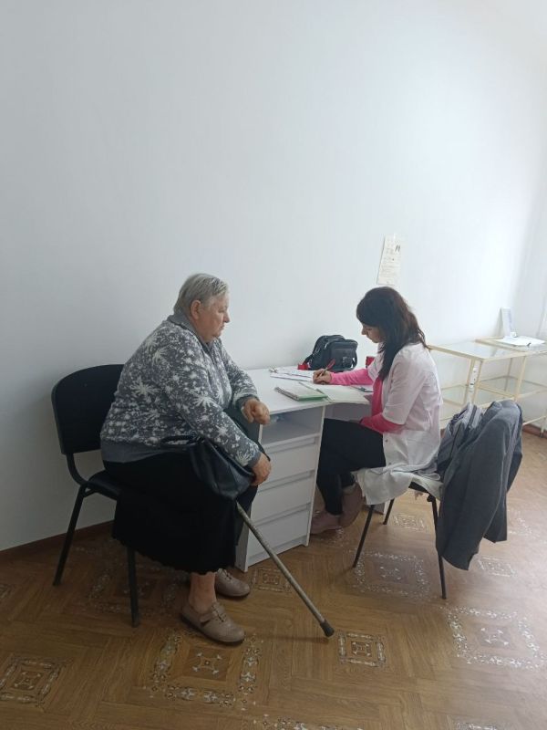Наталья Великодная: 18.09.2025 осуществлен выезд врачей специалистов Тельмановской ЦРБ в с.Степановка Было принято - 35 человек ... Наталья Великодная: 18.09.2025 осуществлен выезд врачей специалистов Тельмановской ЦРБ в с.Степановка Было принято - 35 человек ...