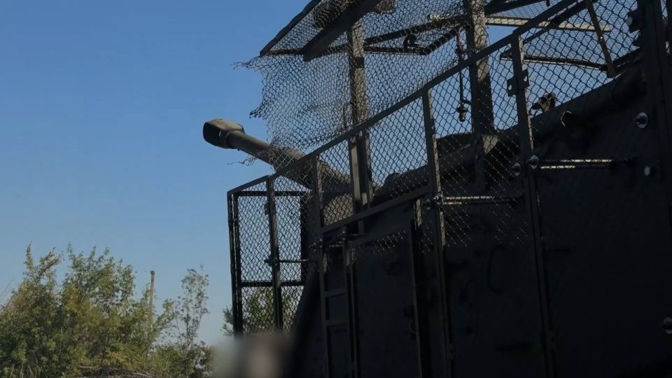 Боевая работа 152-мм самоходной гаубицы 2С19М2 «Мста-С» группировки войск «Центр» на Покровском (Красноармейском) направлении Боевая работа 152-мм самоходной гаубицы 2С19М2 «Мста-С» группировки войск «Центр» на Покровском (Красноармейском) направлении