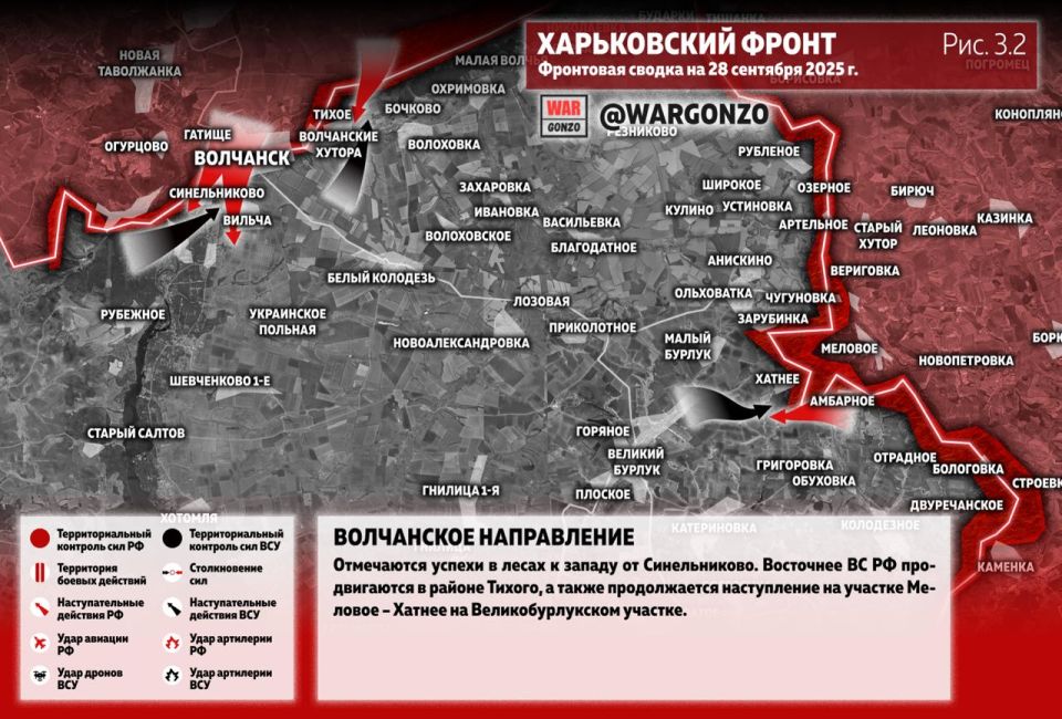 WarGonzo: Фронтовая сводка на утро 28.09.25 WarGonzo: Фронтовая сводка на утро 28.09.25