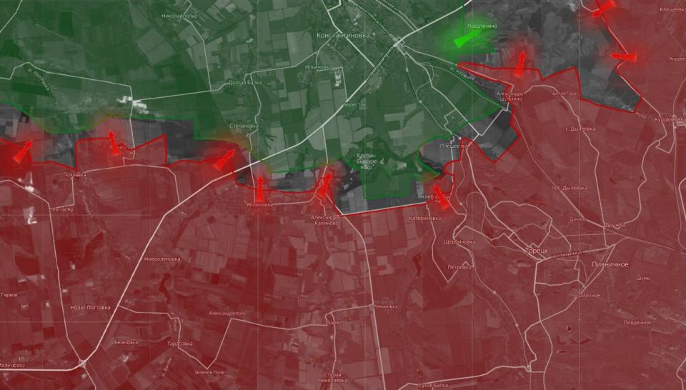 «На Торецком направлении российские войска наступают вдоль ж/д в районе Александро-Шультино