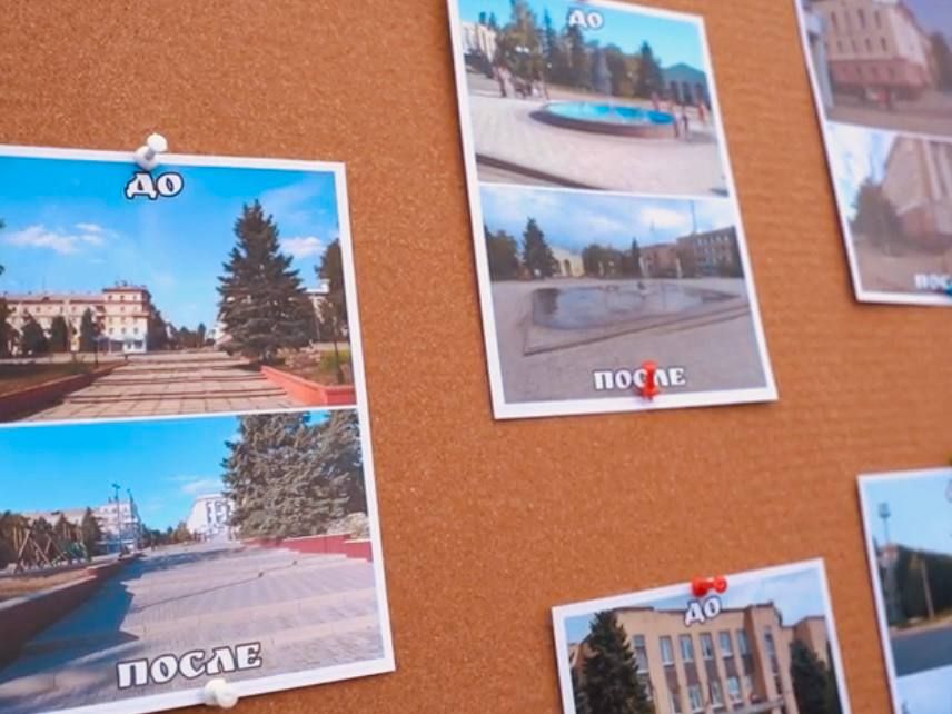 Молодёжь показывает разрушения и восстановление Республики Молодёжь показывает разрушения и восстановление Республики