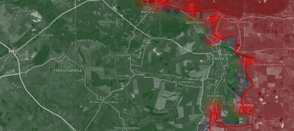 «На Северском направлении российские войска захватили Серебрянку и продвинулись у Северска Малого