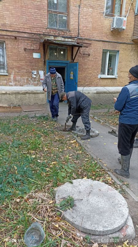 Елена Рязанцева: Сегодня, 03.10.2025 года, силами сотрудников жилищно-коммунальных предприятий Пролетарского внутригородского района г. Донецка были выполнены следующие работы: Елена Рязанцева: Сегодня, 03.10.2025 года, силами сотрудников жилищно-коммунальных предприятий Пролетарского внутригородского района г. Донецка были выполнены следующие работы: