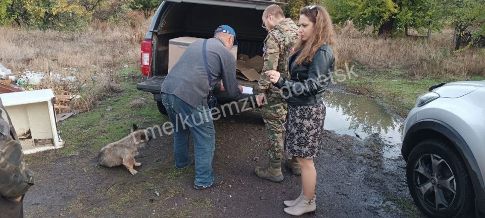 Продолжаем помогать населению освобождённой Красногоровки Продолжаем помогать населению освобождённой Красногоровки