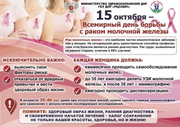 Старшая акушерка Тельмановской ЦРБ провела беседу и занятие в женской консультации на тему: "Простые советы: как избежать риска развития рака молочной железы" Старшая акушерка Тельмановской ЦРБ провела беседу и занятие в женской консультации на тему: "Простые советы: как избежать риска развития рака молочной железы"