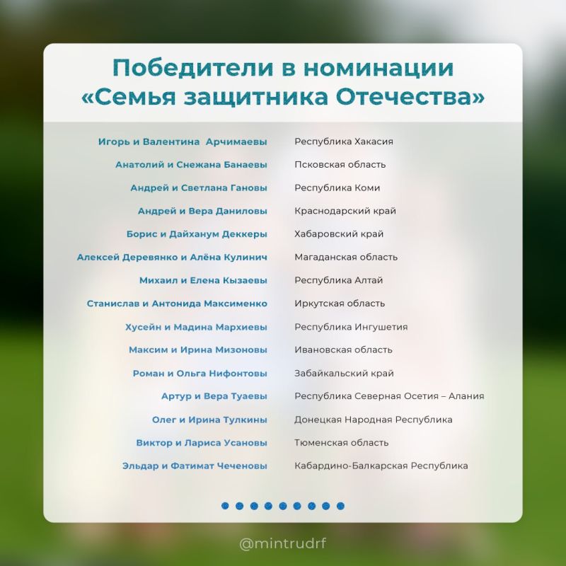 Встречайте победителей!. Настало время познакомиться с победителями Всероссийского конкурса «Семья года – 2025» Одним из призеров стала семья потомственных металлургов Анатолия и Елены Аверьяновых из Кировской области Встречайте победителей!. Настало время познакомиться с победителями Всероссийского конкурса «Семья года – 2025» Одним из призеров стала семья потомственных металлургов Анатолия и Елены Аверьяновых из Кировской области