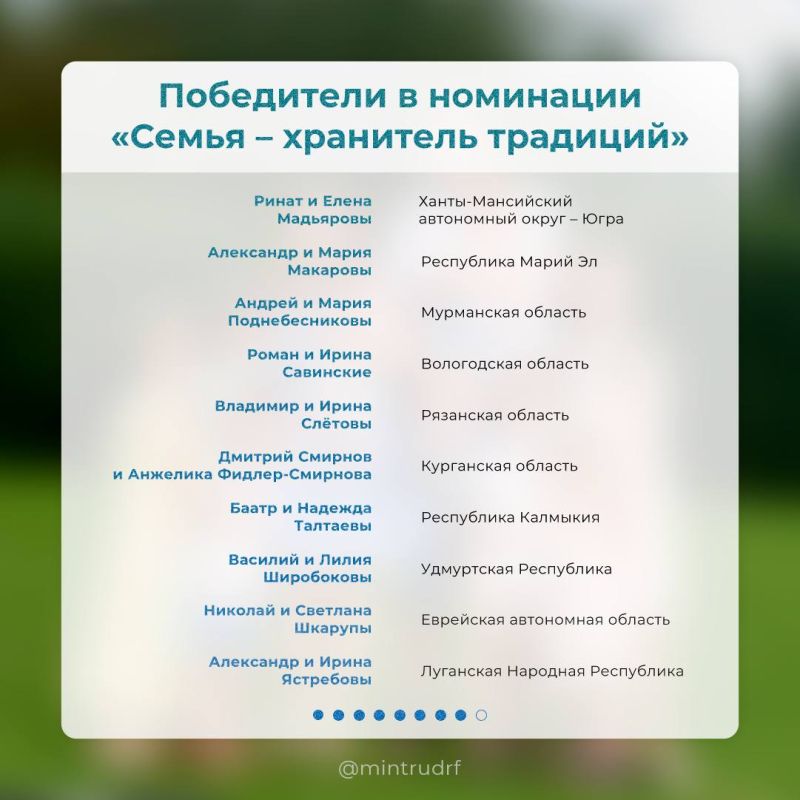 Встречайте победителей!. Настало время познакомиться с победителями Всероссийского конкурса «Семья года – 2025» Одним из призеров стала семья потомственных металлургов Анатолия и Елены Аверьяновых из Кировской области Встречайте победителей!. Настало время познакомиться с победителями Всероссийского конкурса «Семья года – 2025» Одним из призеров стала семья потомственных металлургов Анатолия и Елены Аверьяновых из Кировской области