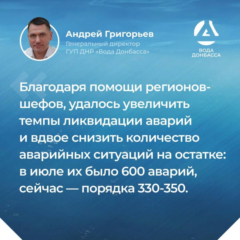 Итоги прямой линии генерального директора ГУП ДНР "ВОДА ДОНБАССА" Андрея Григорьева Итоги прямой линии генерального директора ГУП ДНР "ВОДА ДОНБАССА" Андрея Григорьева