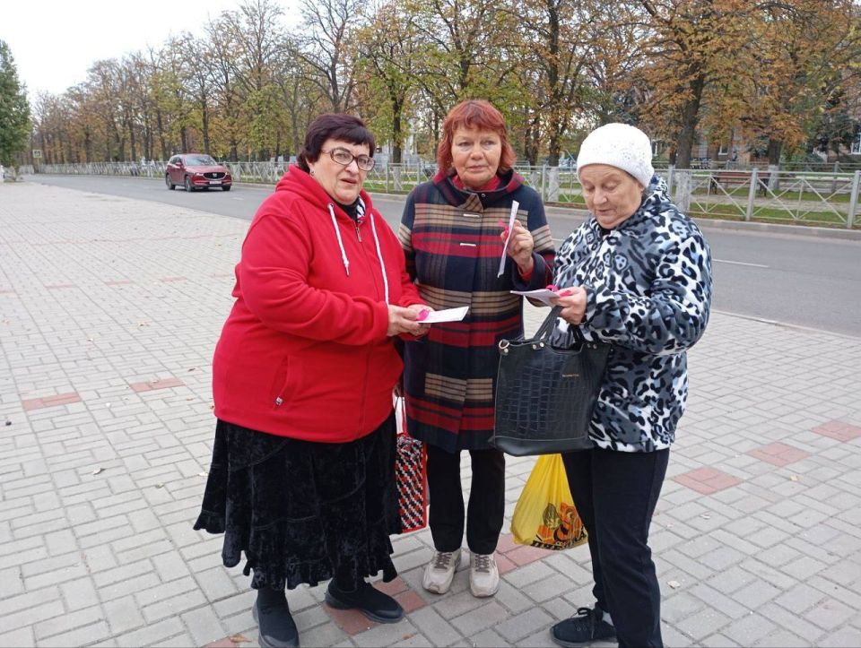В рамках Стратегического плана основных мероприятий «Здоровый муниципалитет», направленных на улучшение общественного здоровья населения в Мангушском муниципальном округе, в рамках Недели борьбы с раком молочной железы... В рамках Стратегического плана основных мероприятий «Здоровый муниципалитет», направленных на улучшение общественного здоровья населения в Мангушском муниципальном округе, в рамках Недели борьбы с раком молочной железы...