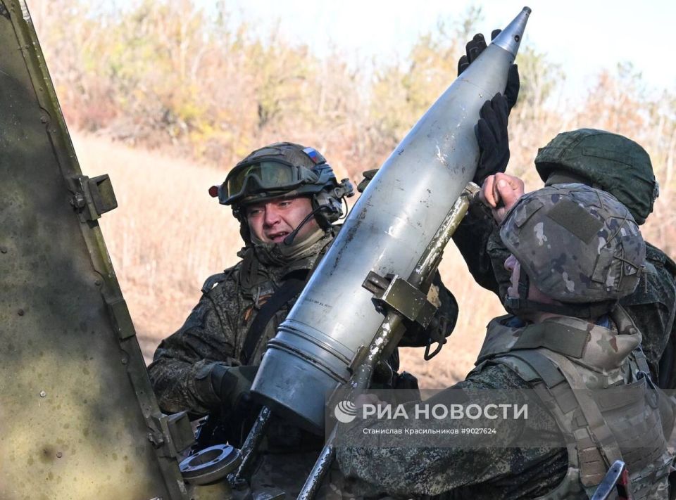 Боевая работа расчёта 203-мм самоходной пушки 2С7М «Малка» группировки войск «Центр» на Покровском (Красноармейском) направлении Боевая работа расчёта 203-мм самоходной пушки 2С7М «Малка» группировки войск «Центр» на Покровском (Красноармейском) направлении