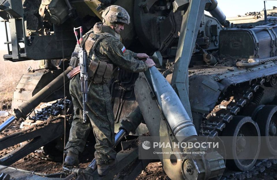 Боевая работа расчёта 203-мм самоходной пушки 2С7М «Малка» группировки войск «Центр» на Покровском (Красноармейском) направлении Боевая работа расчёта 203-мм самоходной пушки 2С7М «Малка» группировки войск «Центр» на Покровском (Красноармейском) направлении