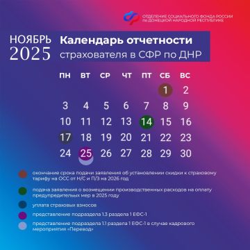 Календарь отчетности страхователя СФР стал интерактивным