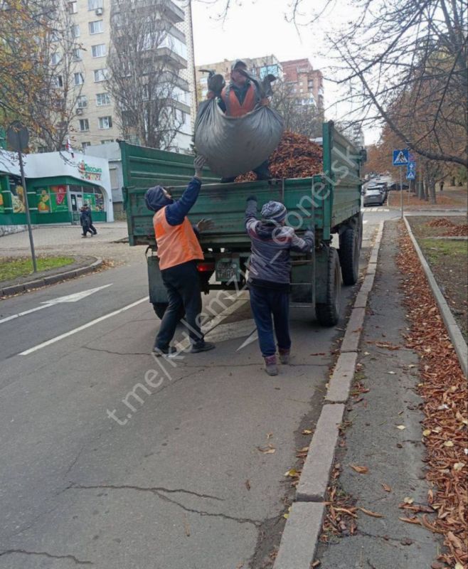 Сотрудники коммунального предприятия «Зелёное строительство» продолжают уборку и благоустройство нашего города Сотрудники коммунального предприятия «Зелёное строительство» продолжают уборку и благоустройство нашего города
