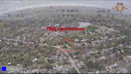 57 орСпН уничтожает антенну связи и ПВД ВСУ в районе Мирнограда