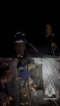 В Горловке сотрудники МЧС России ликвидировали пожар
