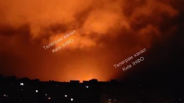 Киев горит после ночных ударов баллистикой