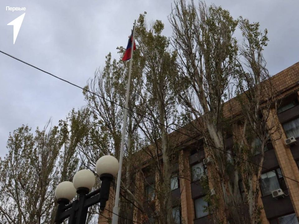 Торжественный подъем Государственного флага Донецкой Народной Республики Торжественный подъем Государственного флага Донецкой Народной Республики