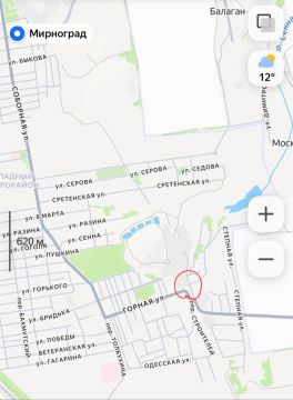 Оперативные сведения приходят из городской застройки района 5/6 города Димитрова (Мирнограда)