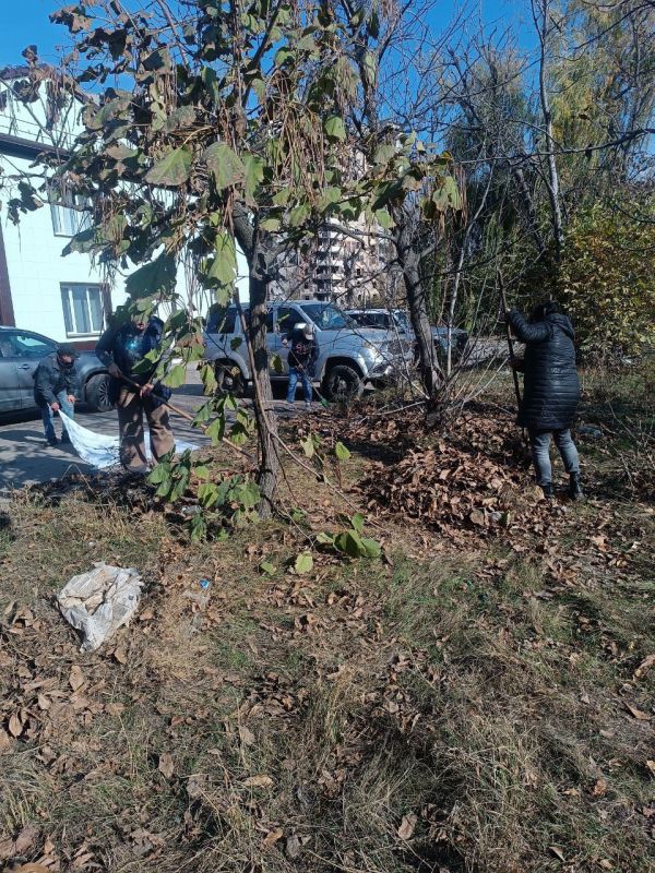Сотрудники Авдеевского территориального отдела приняли участие в субботнике в городе Авдеевка Сотрудники Авдеевского территориального отдела приняли участие в субботнике в городе Авдеевка