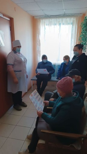 27 октября - 2 ноября Неделя борьбы с инсультом Заведующая Михайловской амбулаторией ОПСМ провела беседу...