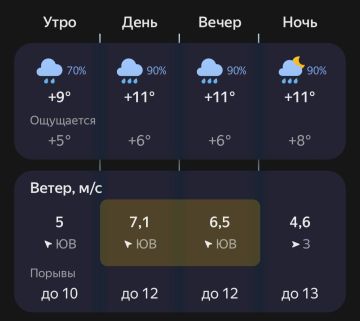 После дня спокойствия снова полил дождь