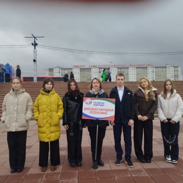 Исторический момент: школьники Донецкой Народной Республики на Олимпиаде Союзного государства в Витебске!