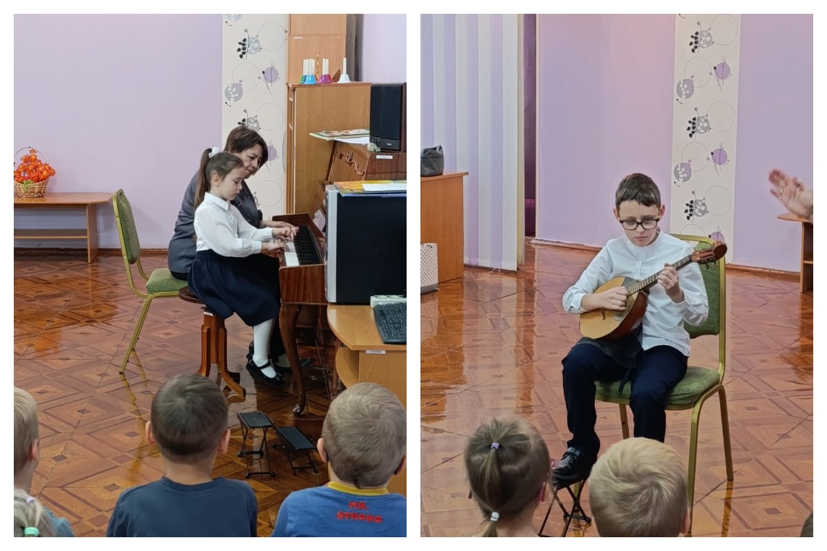 27 октября 2025г. в рамках взаимодействия обучающиеся и преподаватели музыкального отделения Харцызской детской школы искусств подготовили для воспитанников детского сада «Радуга» музыкальную встречу «Музыкальные краски... 27 октября 2025г. в рамках взаимодействия обучающиеся и преподаватели музыкального отделения Харцызской детской школы искусств подготовили для воспитанников детского сада «Радуга» музыкальную встречу «Музыкальные краски...