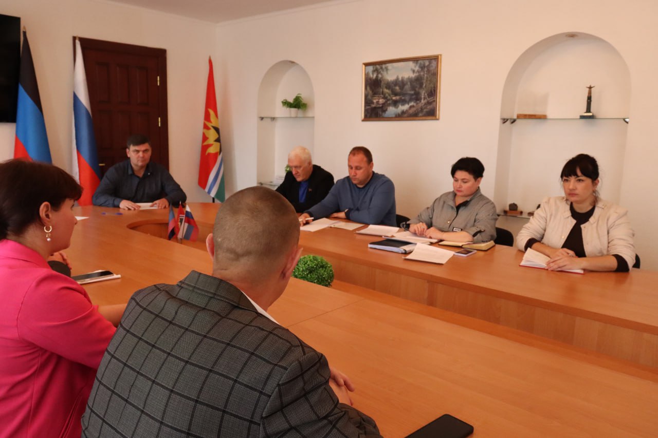 Заседание штаба по вопросам здравоохранения при администрации городского округа Торез