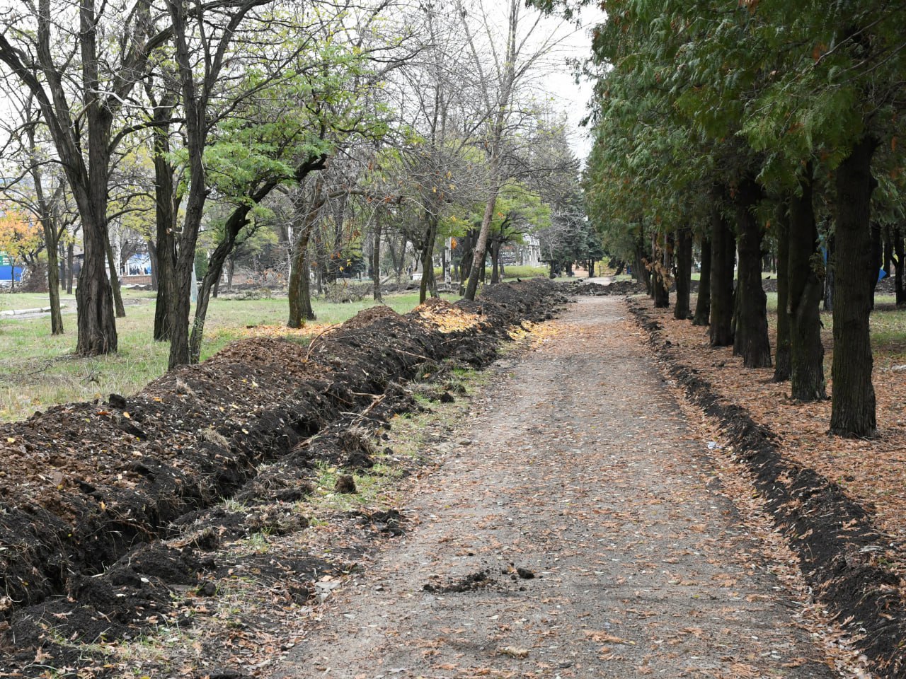 Сергей Назаров проверил благоустройство южной части парка «Победа» Сергей Назаров проверил благоустройство южной части парка «Победа»