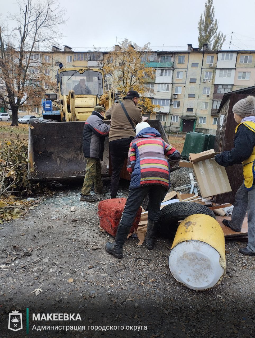 Ликвидация стихийных свалок в Макеевке продолжается