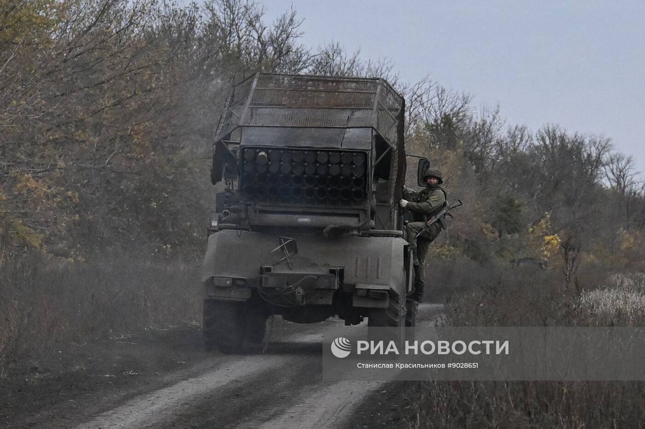Боевая работа расчёта РСЗО 9К51 «Град» группировки войск «Центр» на Покровском (Красноармейском) направлении Боевая работа расчёта РСЗО 9К51 «Град» группировки войск «Центр» на Покровском (Красноармейском) направлении