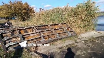 Что осталось от Тепличного пруда в Буденновском районе Донецка после сброса воды