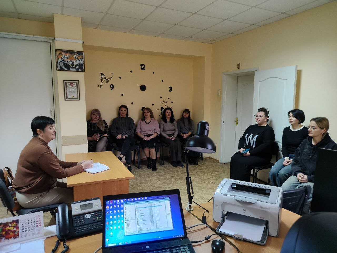 Встреча с трудовым коллективом Отделения социальной защиты населения № 30 Филиала Республиканского центра социальной защиты населения