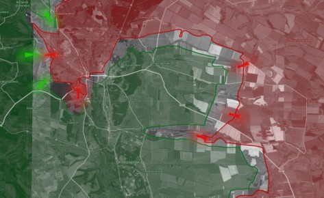 «На Северском направлении российские войска проводят мероприятия по блокировке подступов к Северску с обоих флангов, взяв под огневой контроль дороги, ведущие к городу